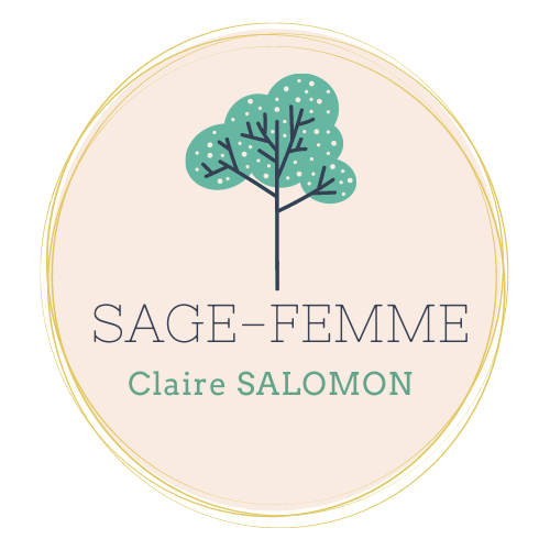 Logo de la sage femme Claire SALOMON, représentant un arbre, symbole de la vie et de la naissance