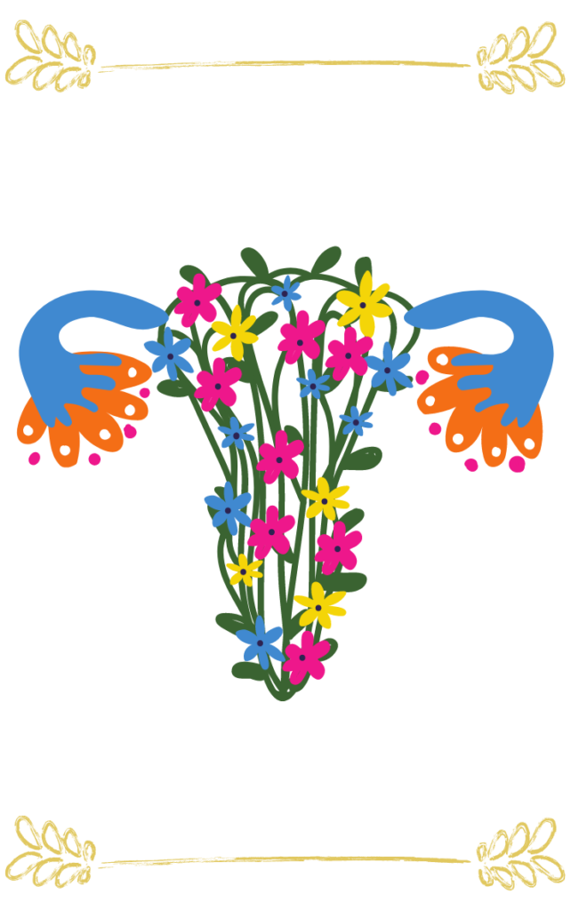 uterus fleuri symbole de la gynécologie